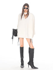 【24s Oct.】Diamond Hollow Loose Knit Sweater ArtsKoreanMan