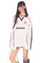 【24s Oct.】American Retro Street Style Three-bar Lapel POLO Shirt ArtsKoreanMan