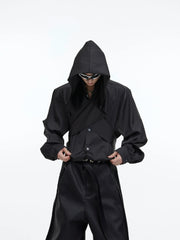 【23s September.】Shawl Hooded Long Streamer Shirt ArtsKoreanMan