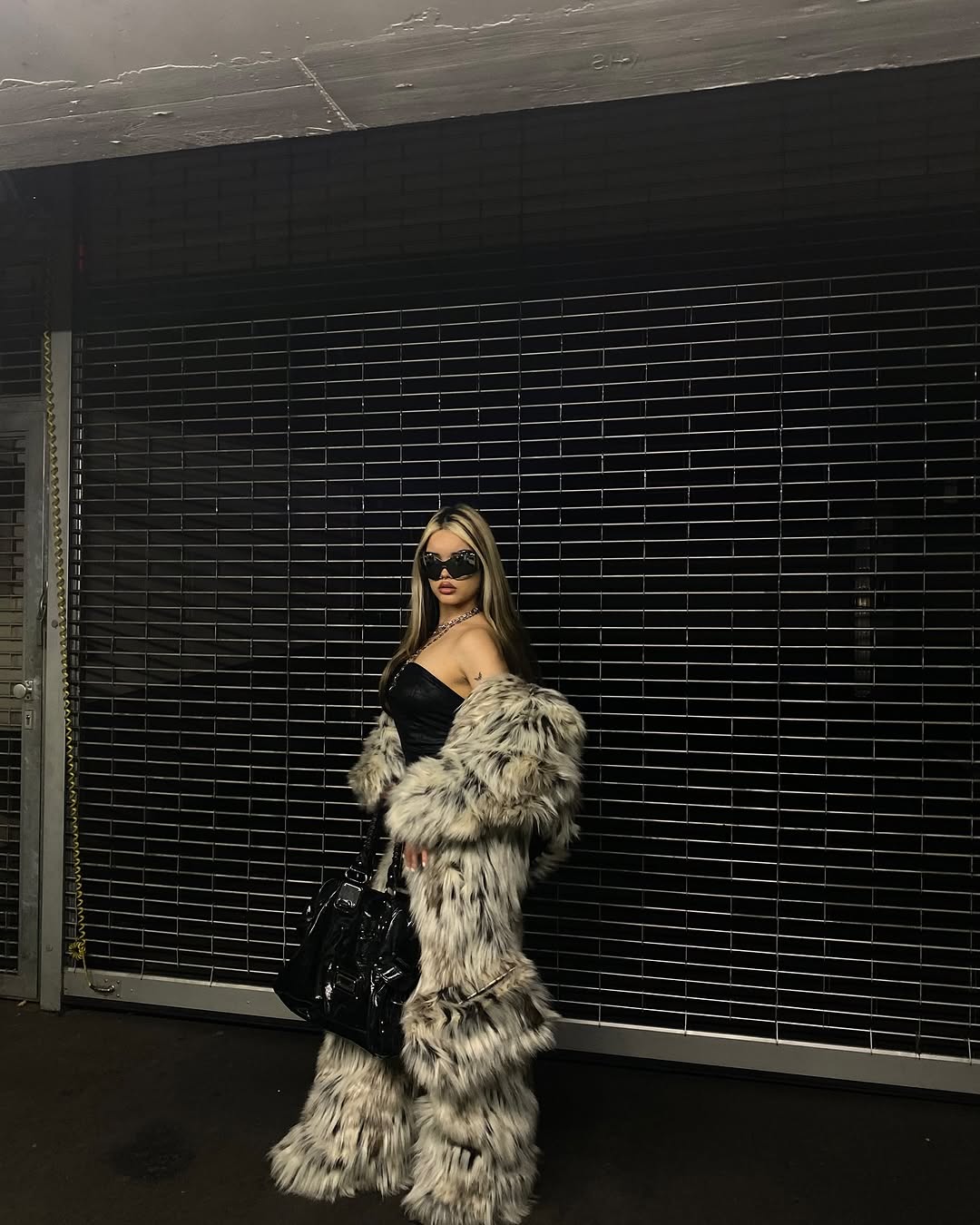 Leopard Plush Faux Fur Jacket / Pants Artskoreanman