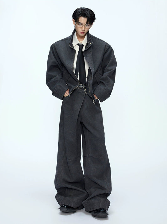 【25s Oct.】Vintage Washed Silhouette Jacket/pants