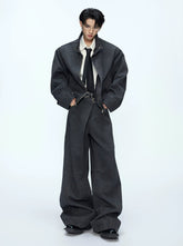 【25s Oct.】Vintage Washed Silhouette Jacket/pants