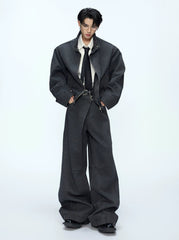 【25s Oct.】Vintage Washed Silhouette Jacket/pants