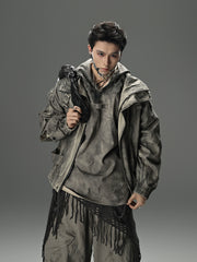 【25s Sep.】Wasteland Style Vintage Washed Denim Jacket