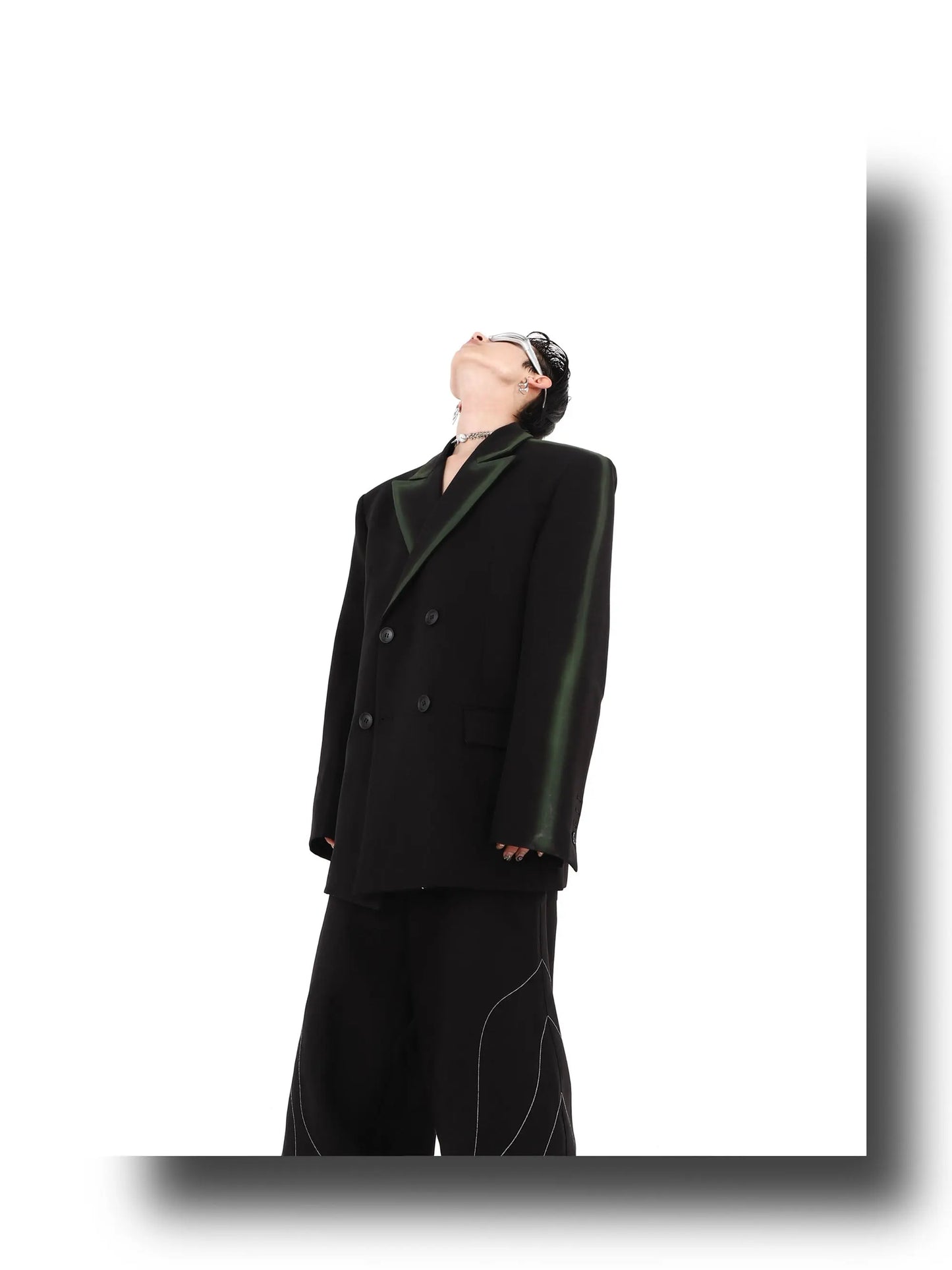 Black and Green Suit ArtsKoreanMan
