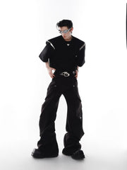 【23s Apr.】Shoulder Pad Multi-zip T-shirt ArtsKoreanMan