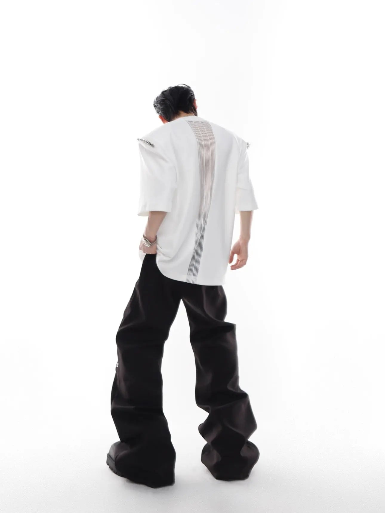 【23s Apr.】Shoulder Pad Multi-zip T-shirt ArtsKoreanMan
