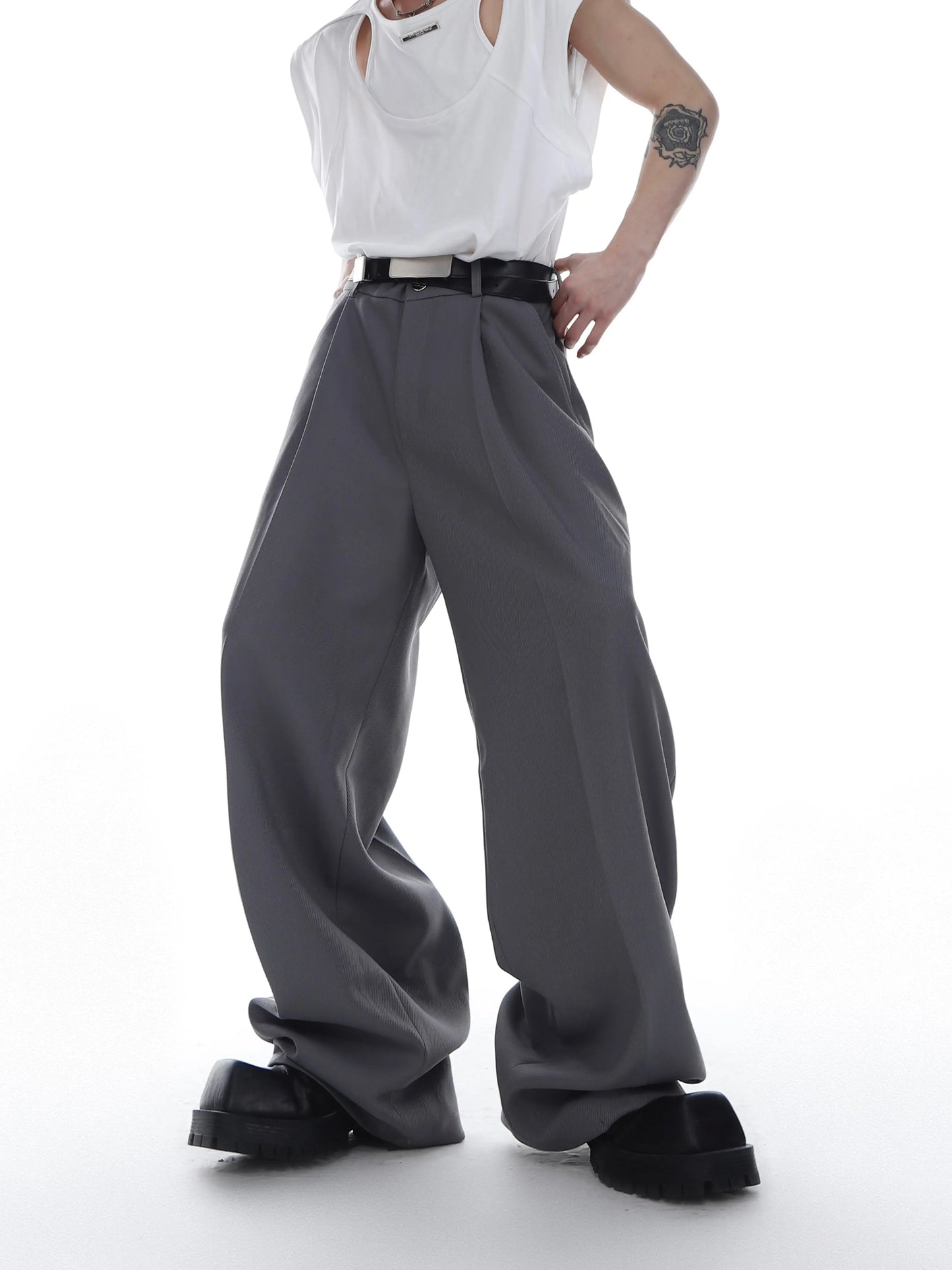 【23s Feb.】Loose-fitting Twill Trousers ArtsKoreanMan