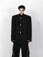 High Shoulder Black Jacket ArtsKoreanMan