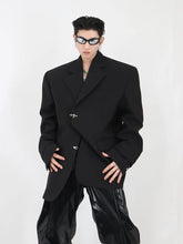 High Shoulder Black Jacket ArtsKoreanMan