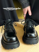 Thick Soled Round Toe Leather Shoes ArtsKoreanMan