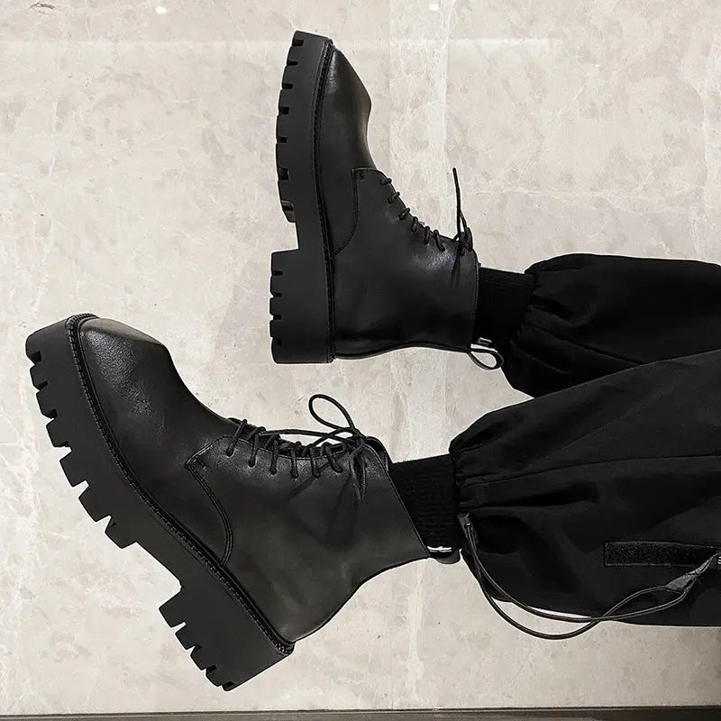 【New】Triangle Toe Leather Shoes ArtsKoreanMan