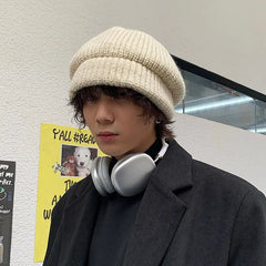 Simple Warm Knitted Hat ArtsKoreanMan