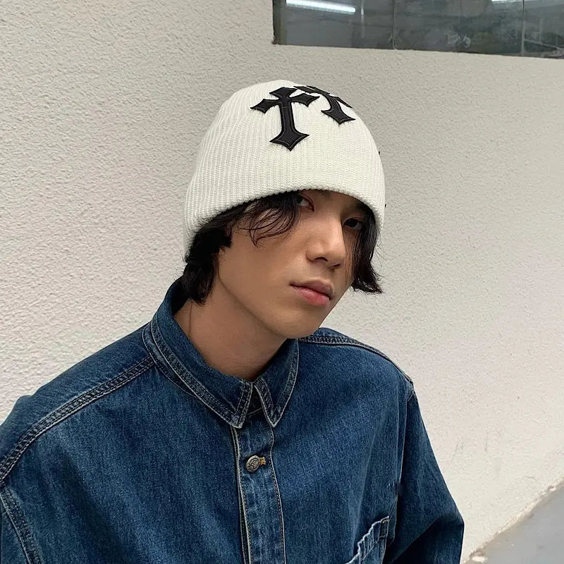 Cross Wool Hat ArtsKoreanMan