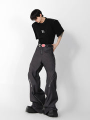 Zippered Slit Flared Trousers ArtsKoreanMan