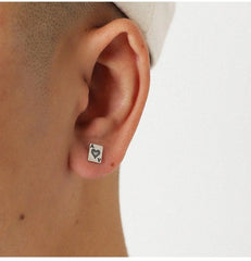 Ace Of Spades Earrings ArtsKoreanMan