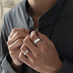 Basic Glossy Metal Ring ArtsKoreanMan