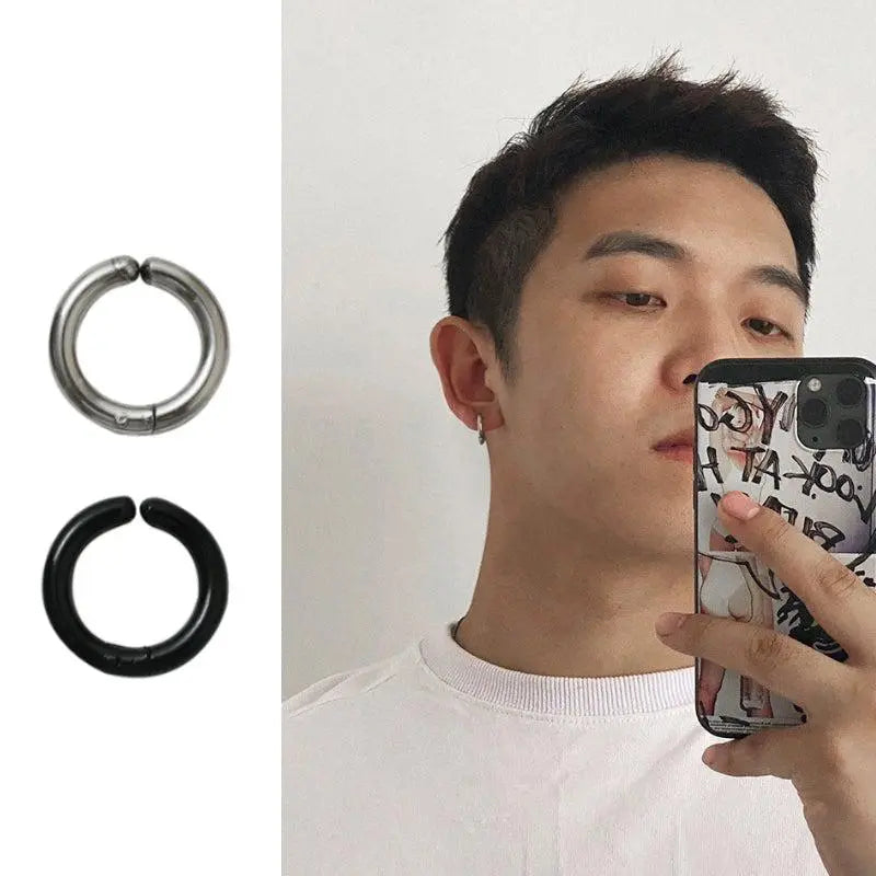 Basic Hoop Earring Clip ArtsKoreanMan