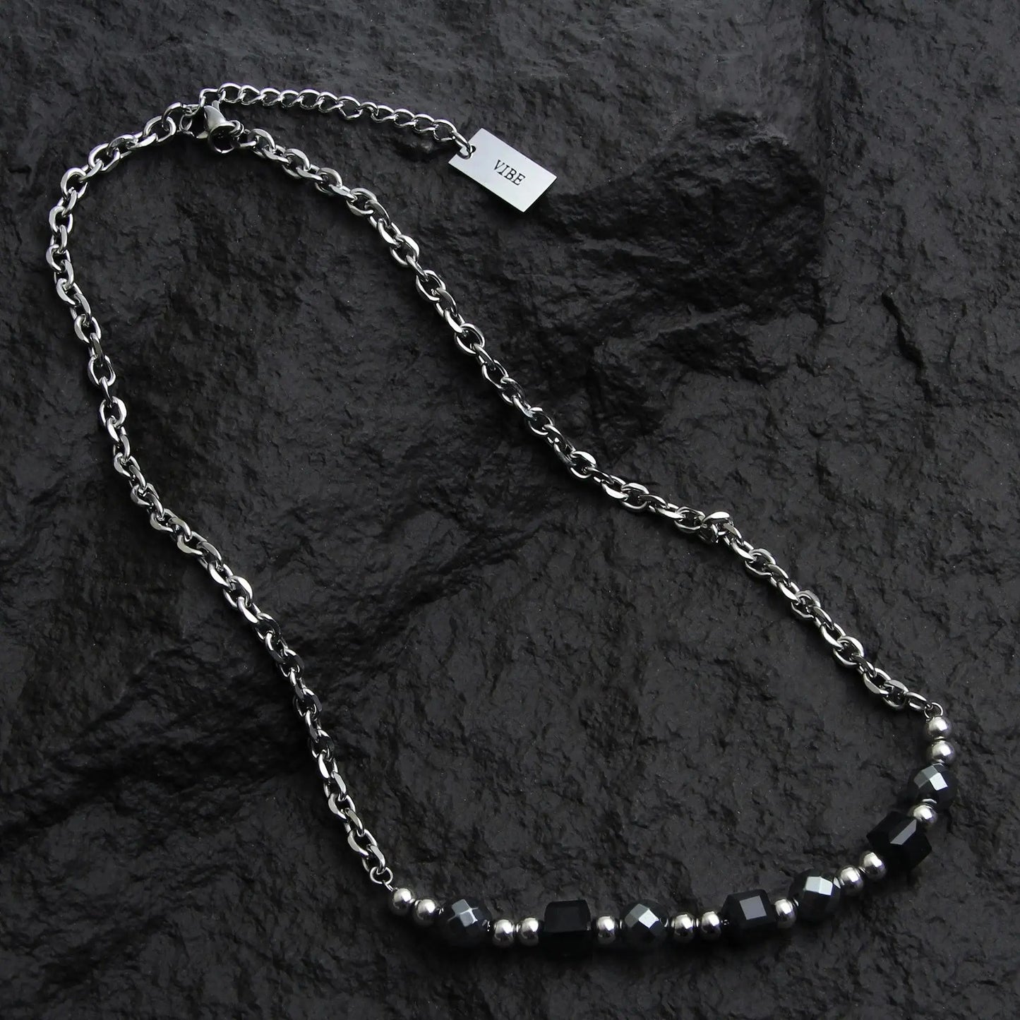 Black Beads Necklace ArtsKoreanMan