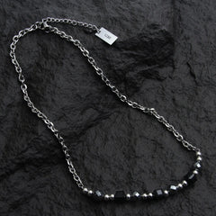 Black Beads Necklace ArtsKoreanMan