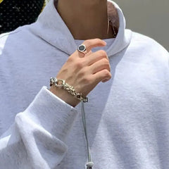 Black Gemstone Ring ArtsKoreanMan