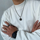 Black Pendant Necklace ArtsKoreanMan