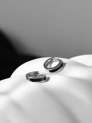 Black Ring Earrings ArtsKoreanMan