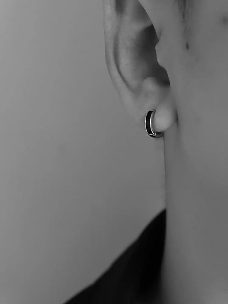 Black Ring Earrings ArtsKoreanMan