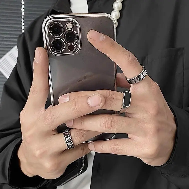 Black Titanium Steel Ring ArtsKoreanMan