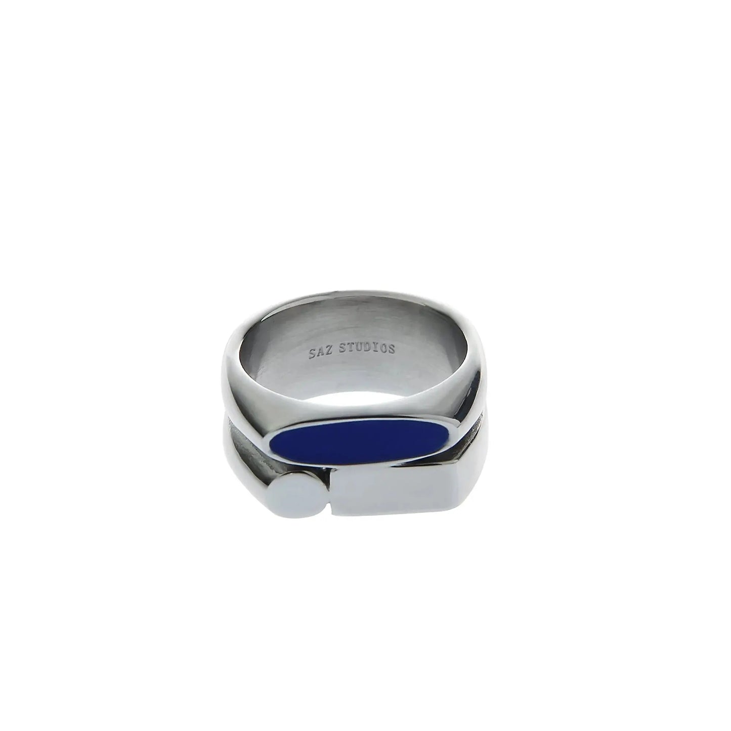 Blue Geometric Ring ArtsKoreanMan