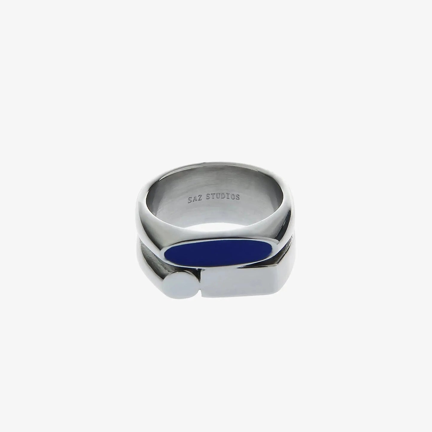 Blue Geometric Ring ArtsKoreanMan