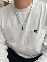 Blue Key Pendant Necklace ArtsKoreanMan