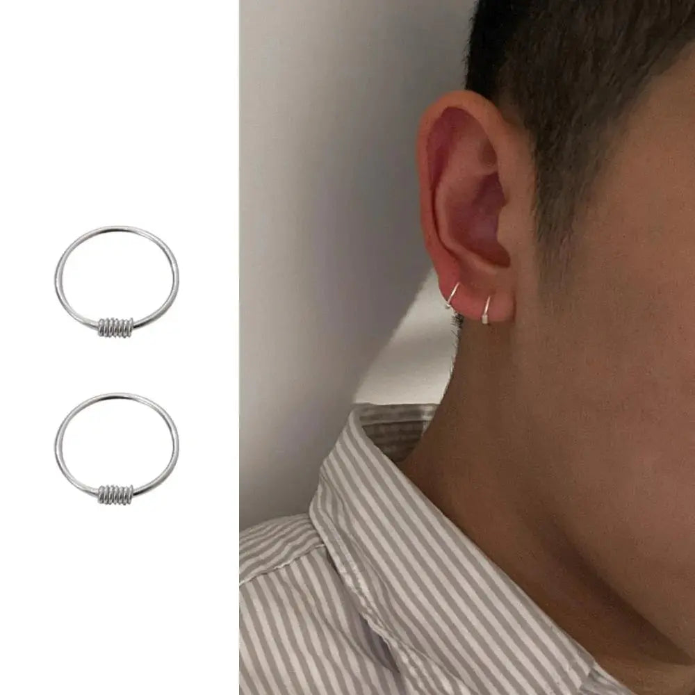 Buckle Circle Earrings ArtsKoreanMan