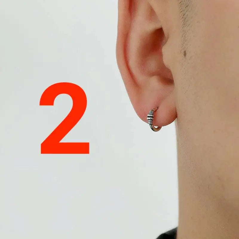 Buckle Design Hoop Earrings ArtsKoreanMan