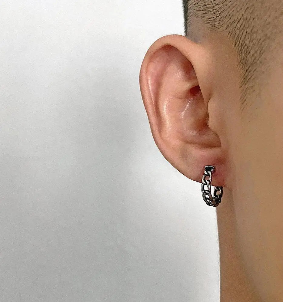 Chain Hoop Earrings ArtsKoreanMan
