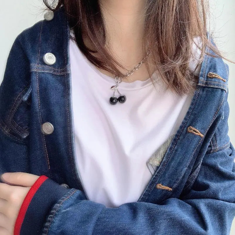 Cherry Pendant Necklace ArtsKoreanMan