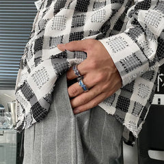 Color Irregular Ring ArtsKoreanMan