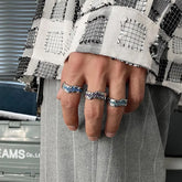 Color Irregular Ring ArtsKoreanMan