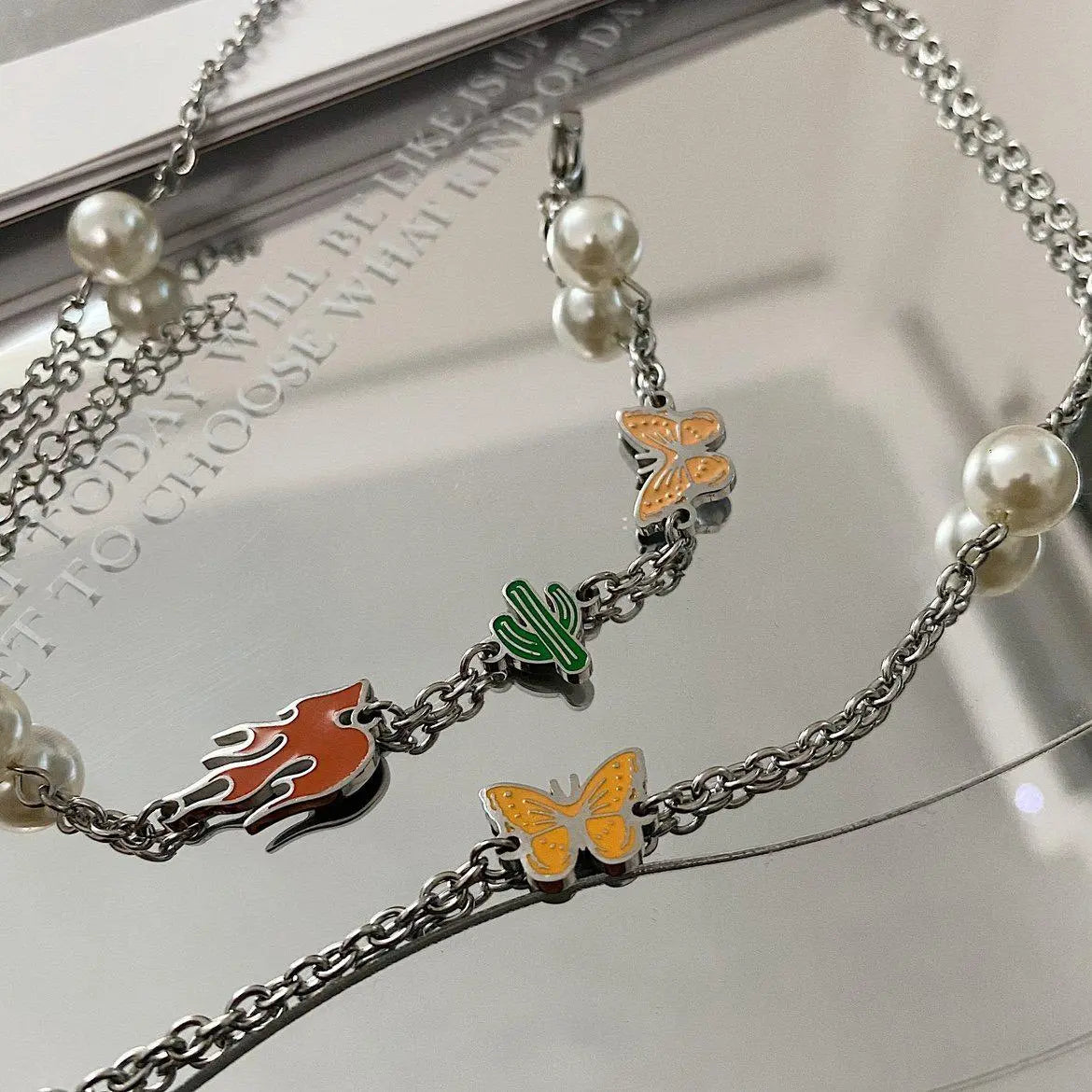 Color Stitching Necklace & Bracelet ArtsKoreanMan