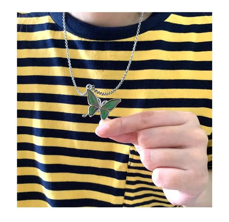 Color-Changing Butterfly Necklace ArtsKoreanMan