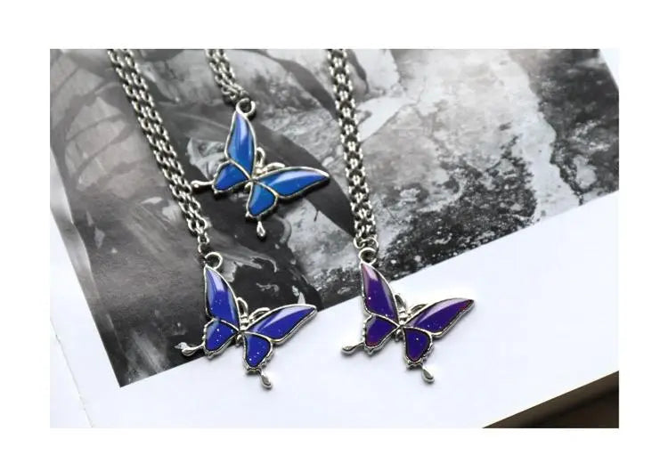 Color-Changing Butterfly Necklace ArtsKoreanMan