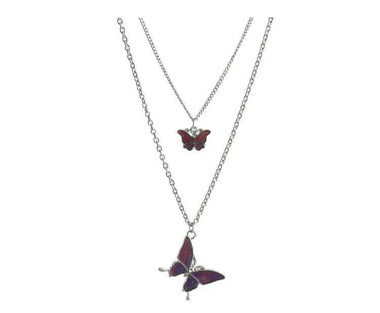 Color-Changing Butterfly Necklace ArtsKoreanMan