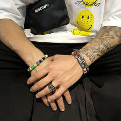 Colorful Beaded Bracelet ArtsKoreanMan