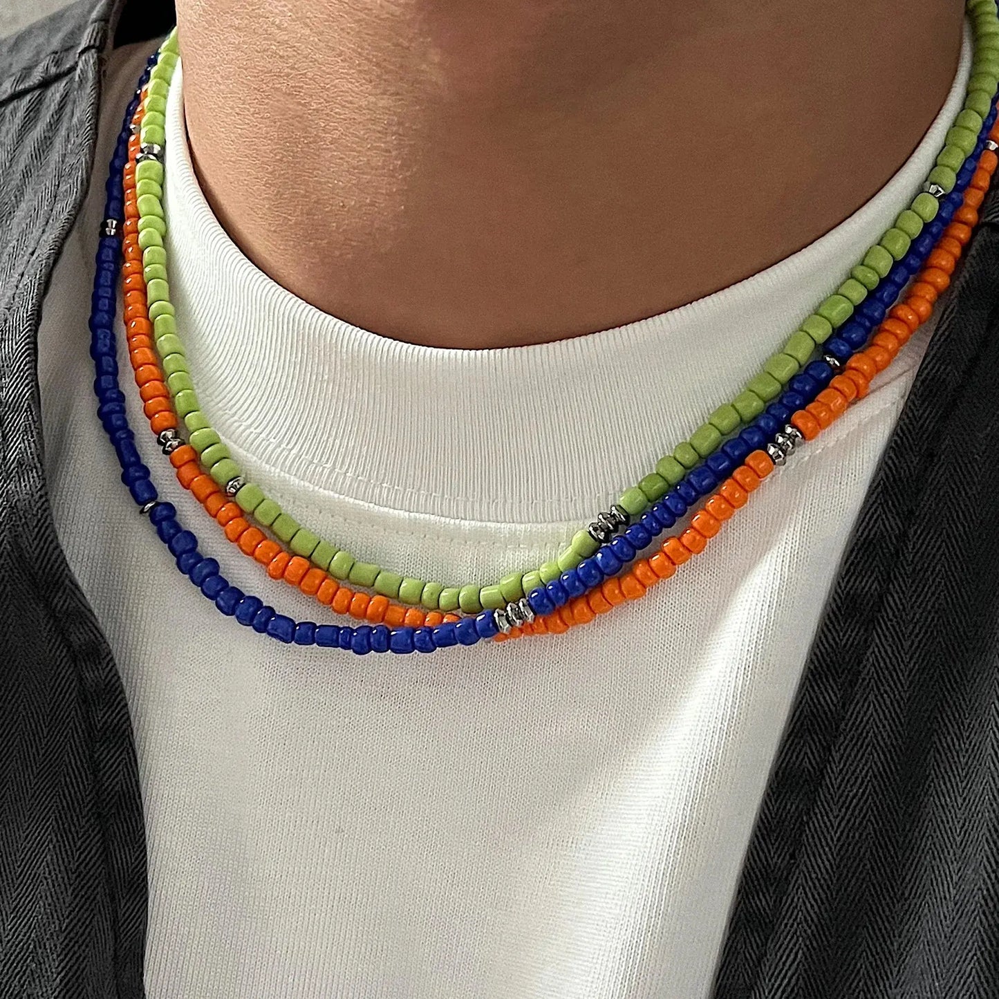 Colorful Beads Choker ArtsKoreanMan
