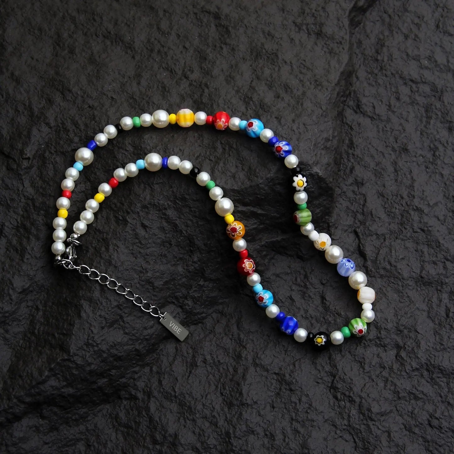 Colorful Beads Necklace ArtsKoreanMan