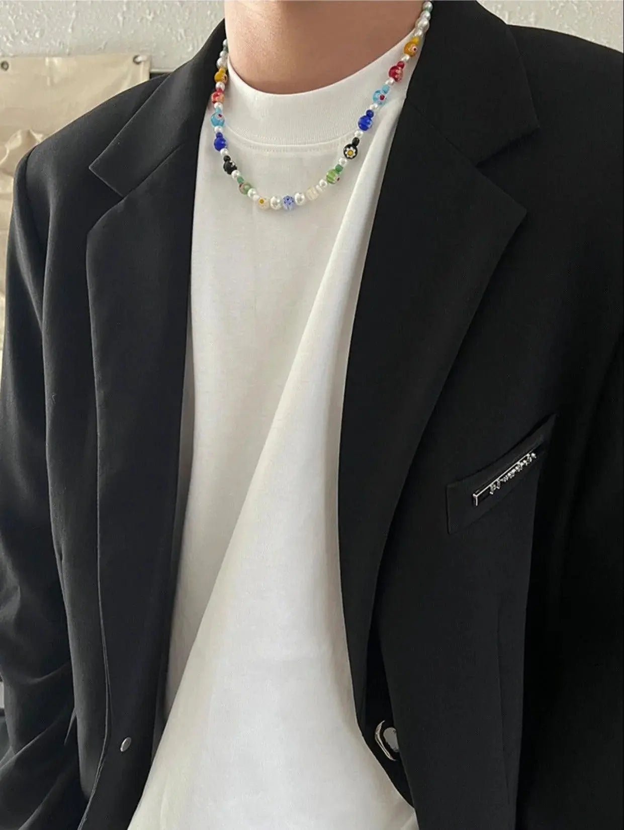 Colorful Beads Necklace ArtsKoreanMan