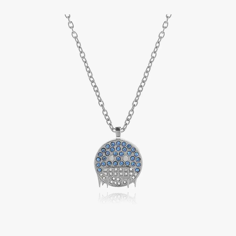 Colorful Zircon Smiley Necklace ArtsKoreanMan