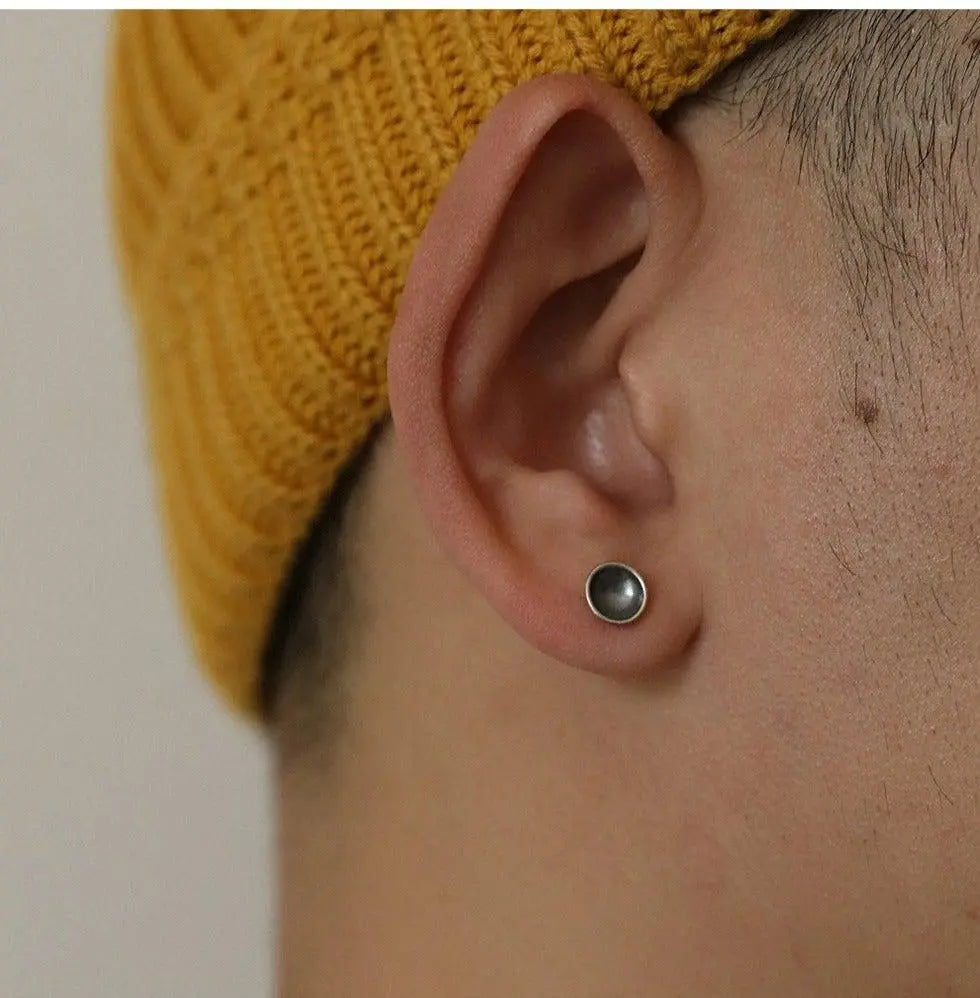 Concave Round Earrings ArtsKoreanMan