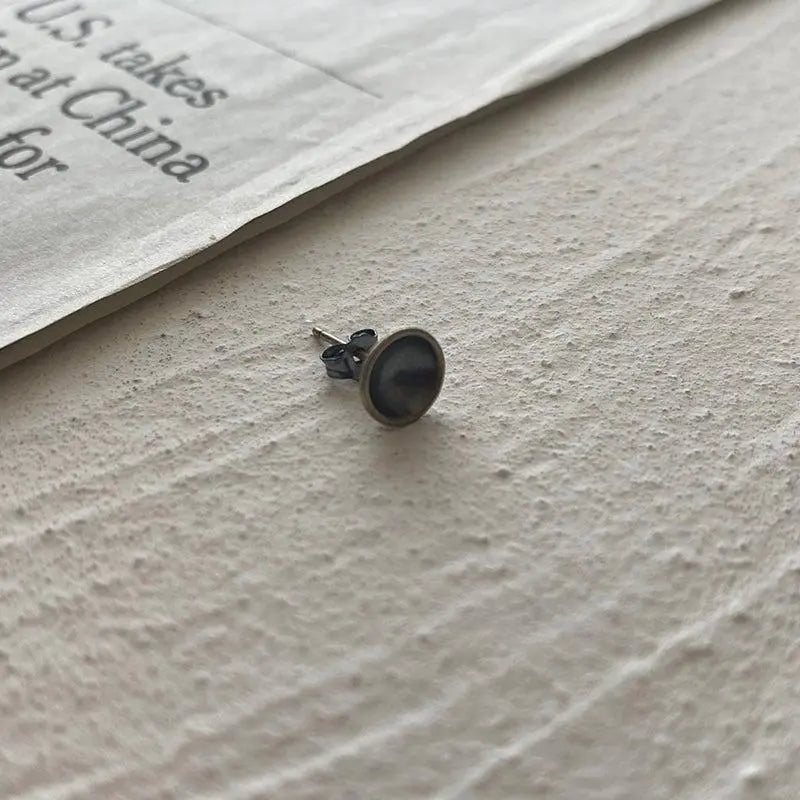 Concave Round Earrings ArtsKoreanMan