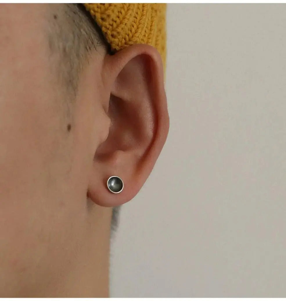 Concave Round Earrings ArtsKoreanMan